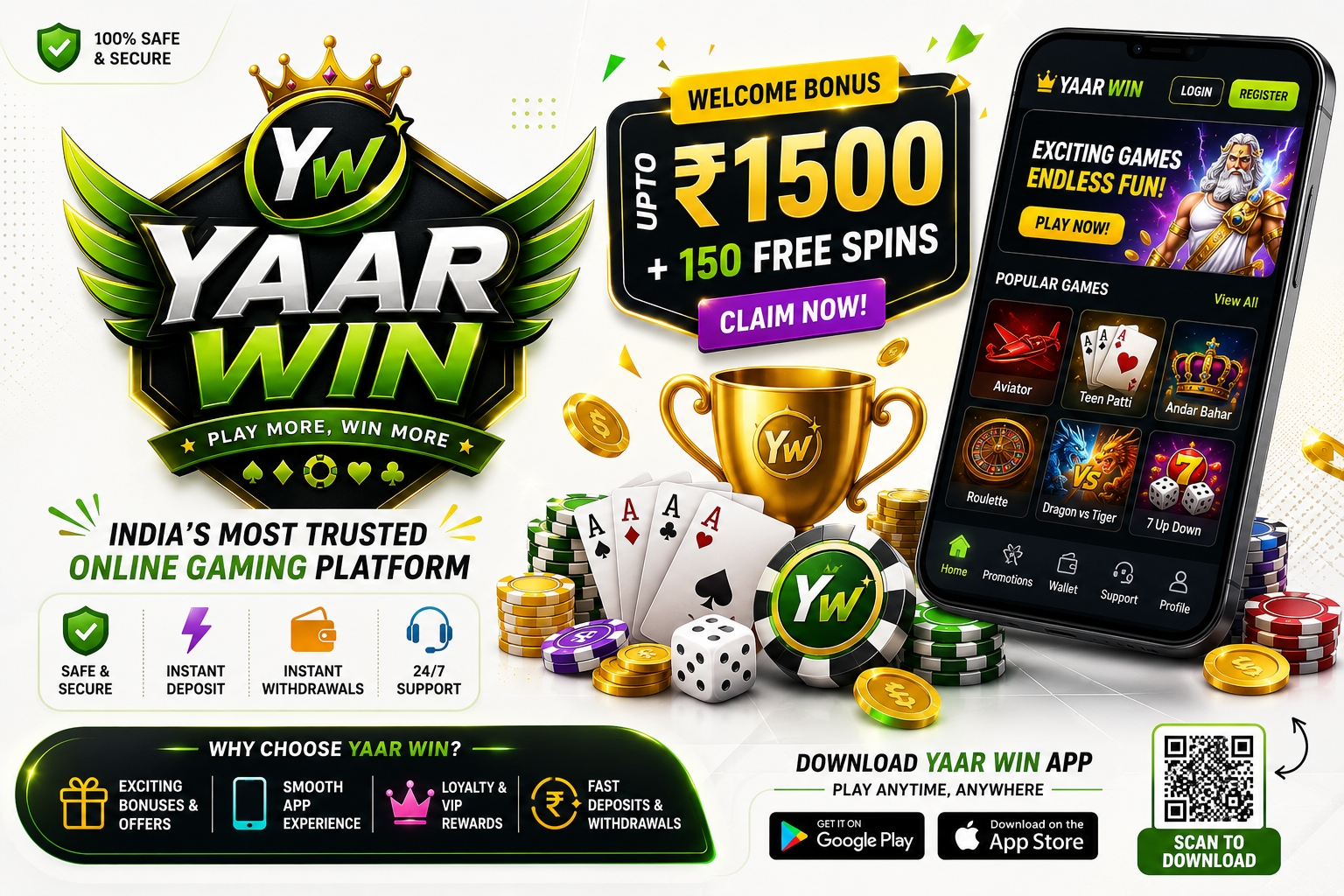 Yaar Win app register login games and welcome bonus